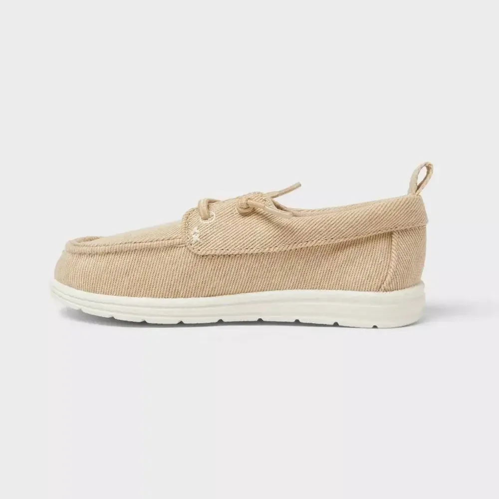 Cat & Jack Toddler Bobby Slip On Boat Sneakers Size 5T Khaki